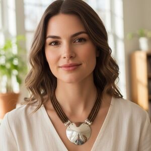 Multi-strand Beaded Bohemian Statement Piece Necklace
